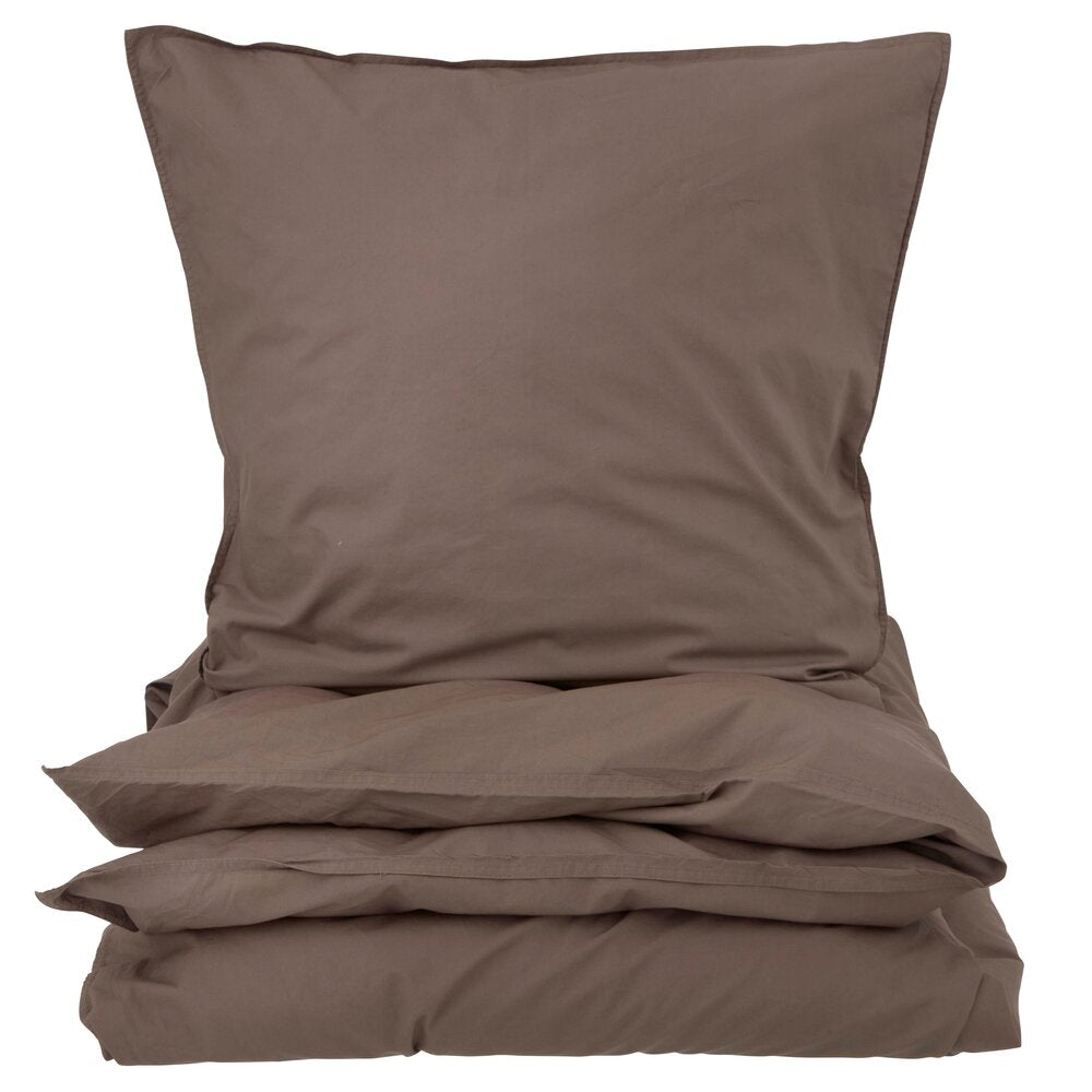 Curly Percale sengesæt - brun